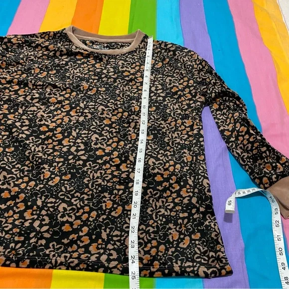 Cuddl Duds Thick Velvet Velour Sweater Longsleeve Shirt w/ Thumb Holes Petite M - Picture 6 of 11